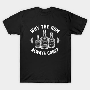 Rum Always Gone! Funny Jack Sparrow Sayings T-Shirt